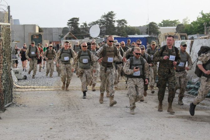 Komandosi biegli w półmaratonie w Afganistanie