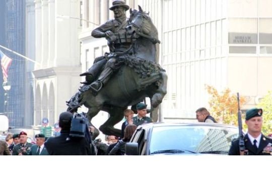 USA: Odsłonięto pomnik konnego żołnierza sił specjalnych
