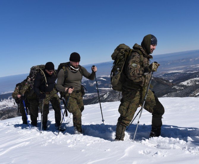 Szkolenie kondycyjne strzelców wyborowych 21. Brygady Strzelców Podhalańskich w Tatrach
