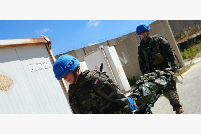 Trening medyczny w PKW UNIFIL
