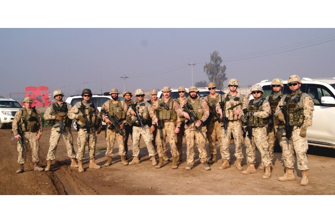 Szkolenie plutonów ochrony w Iraku