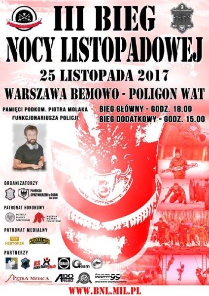 III Bieg Nocy Listopadowej - pamięci Piotra "Krasnala" Molaka - galeria