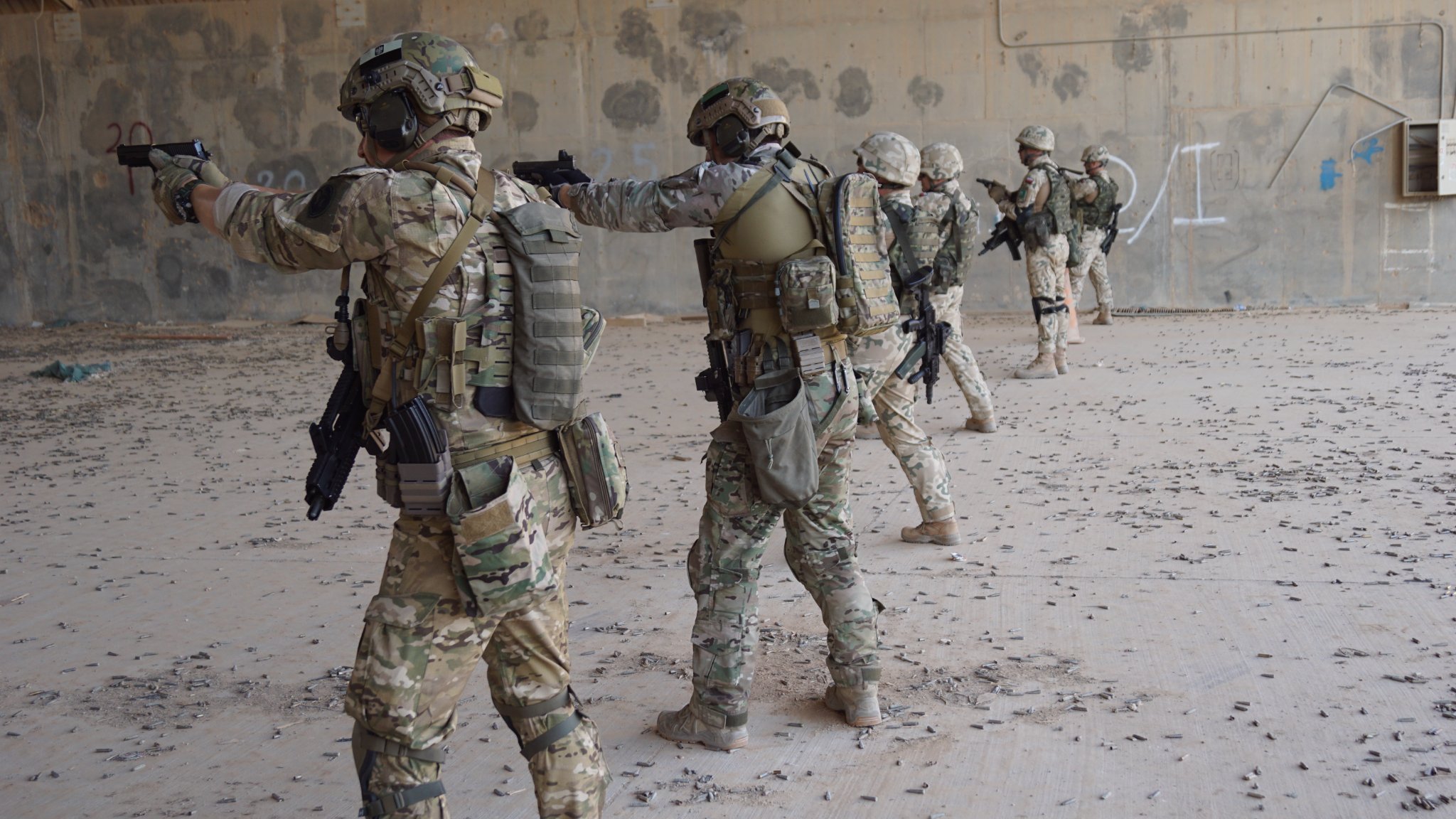 Trening strzelecki żołnierzy PKW Irak