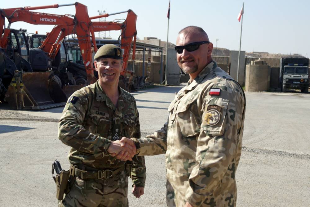 Brigadier Andrew Garner z wizytą w PKW Irak
