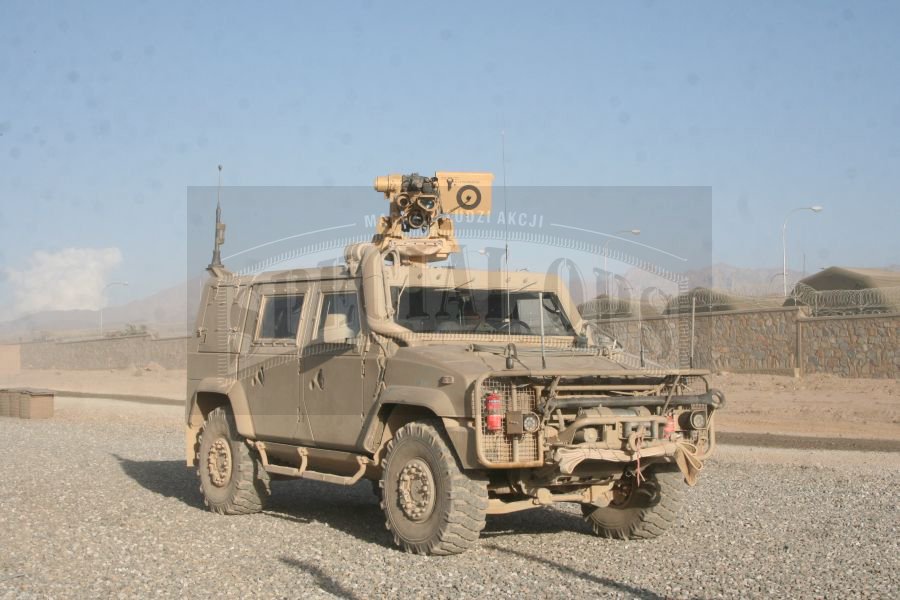 Jedno z dwóch Iveco LMV wyposażonych w zdalnie sterowane stanowisko strzeleckie Kongsberg Protector M151, jakie zakupiła jednostka SOG „Omega”.
