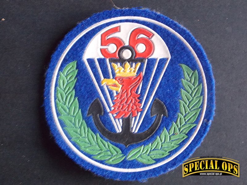 Plakietka 56. Kompanii Specjalnej zaprojektowana na początku 1990 r. na mundur wyjściowy. Zdjęcie: archiwum 56. KS, Anna Kaczmarz, Robert Rosa