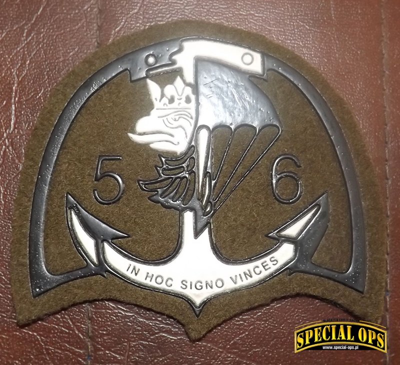Emblemat 56. KS „czasza”, noszony na mundurach polowych od 1991 r. Zdjęcie: archiwum 56. KS, Anna Kaczmarz, Robert Rosa