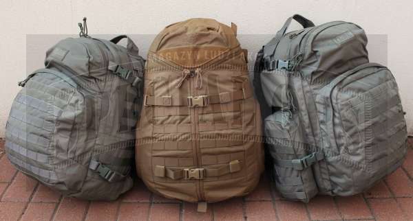 Nowa generacja plecaków Camelbaka, od lewej: Motherlode 500 w kolorze Foliage Green, TriZip stworzony wraz z Mystery Ranch oraz największy z rodziny, ponad 50-litrowy - BFM 500. Paweł Gawryś, Canadian Forces Combat Camera
