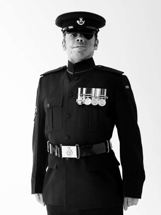 Kapral Ricky Fergusson, czerwiec 2012. The Rifles. Ranny w Afganistanie w wieku 24 lat / 
Corporal Ricky Fergusson, June 2012. The Rifles. Injured in Afghanistan, aged 24.