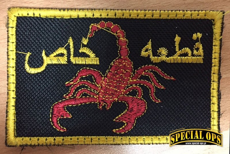 Nieoficjalna oznaka ze skorpionem, noszona przez komandosów NMU; zdjęcie: Forsvarets Mediearkiv, DVIDS