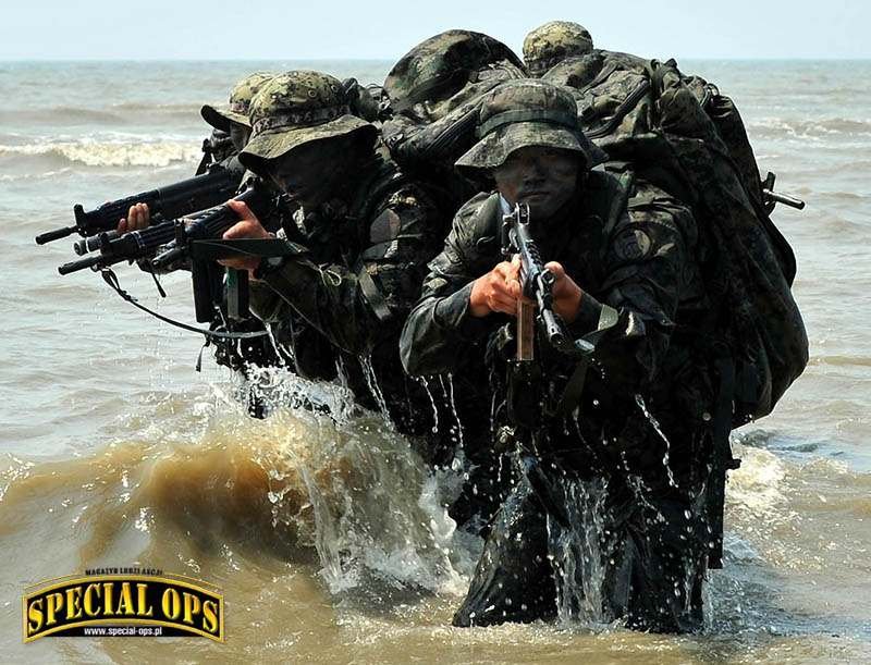 Szkolenie amfibijne obejmuje także operowanie z wód śródlądowych; fot. 2(2): ROK MND/ROK Army, Jeong Seung Ik