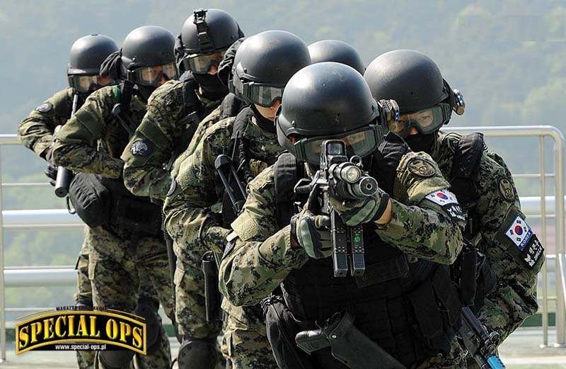 707CT SMB (Counter Terror Special Mission Battalion) „Biały  tygrys” to główna jednostka ROKA do walki z terroryzmem i najbardziej elitarny oddział sił specjalnych, podległych SWC; fot.: ROK MND/ROK Army, Jeong Seung Ik