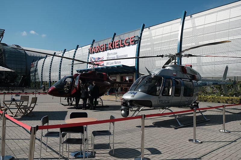 Swój debiut na MSPO zaliczył śmigłowiec Bell 407 GXi, który na potrzeby polskiej Policji produkuje amerykański koncern Bell Textron Helicopter