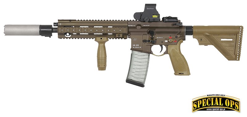 HK416 A5 z lufą 11-calową i tłumikiem BT Rotex V.