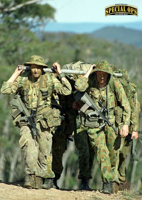 Selekcja oficerów rezerwy do 1. Pułku Commando jest ponad trzykrotnie dłuższa od selekcji podoficerów i szeregowych; fot. Australian DoD