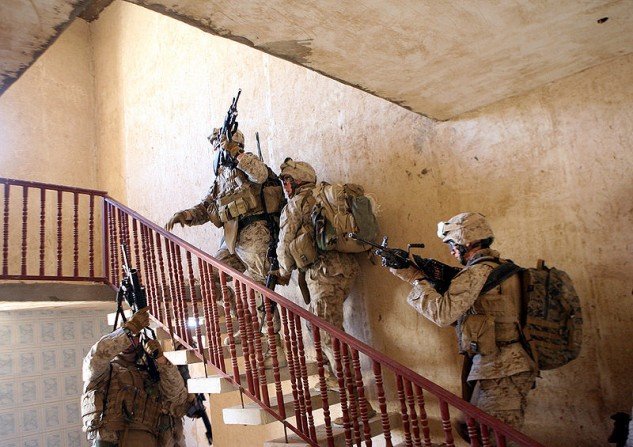 Amerykańscy żołnierze w Iraku, rok 2006 Fot. USMC