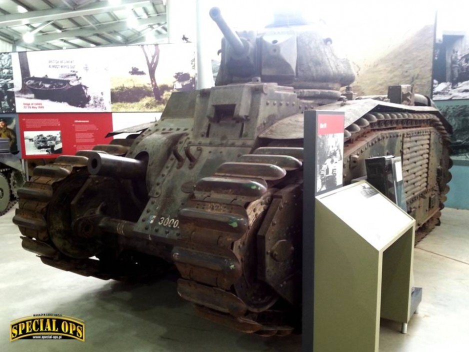 Char B1 Bis - Muzeum Czołgów (The Tank Museum) w Bovington w Dorset.
