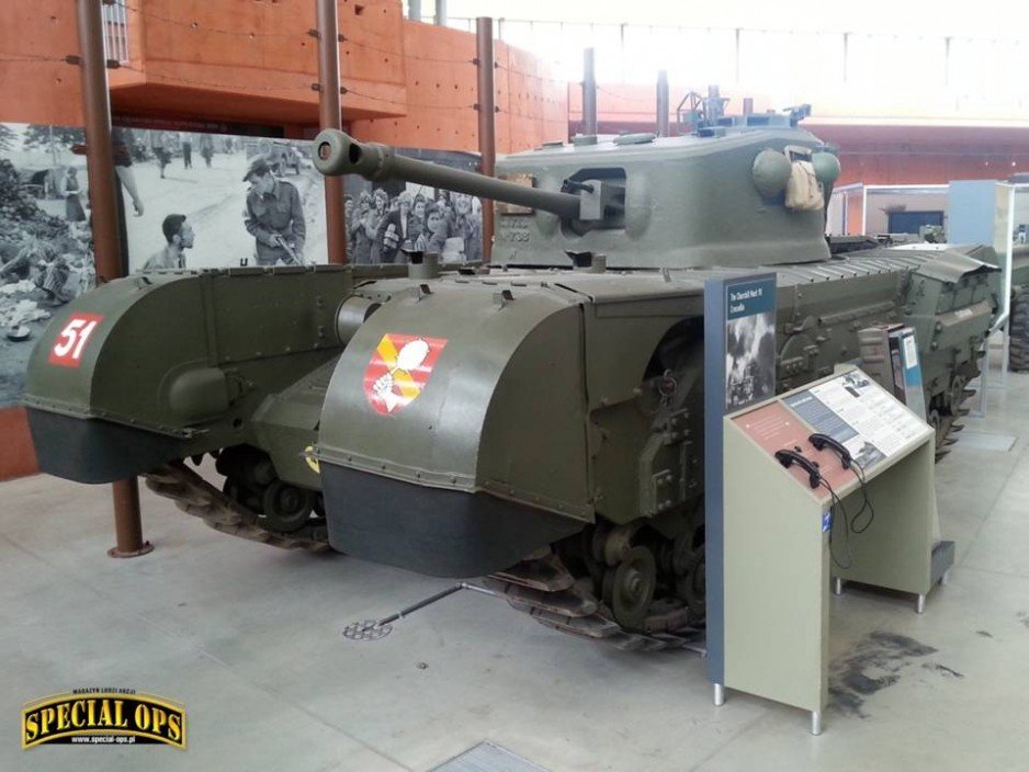 Churchill Crocodile - Muzeum Czołgów (The Tank Museum) w Bovington w Dorset.