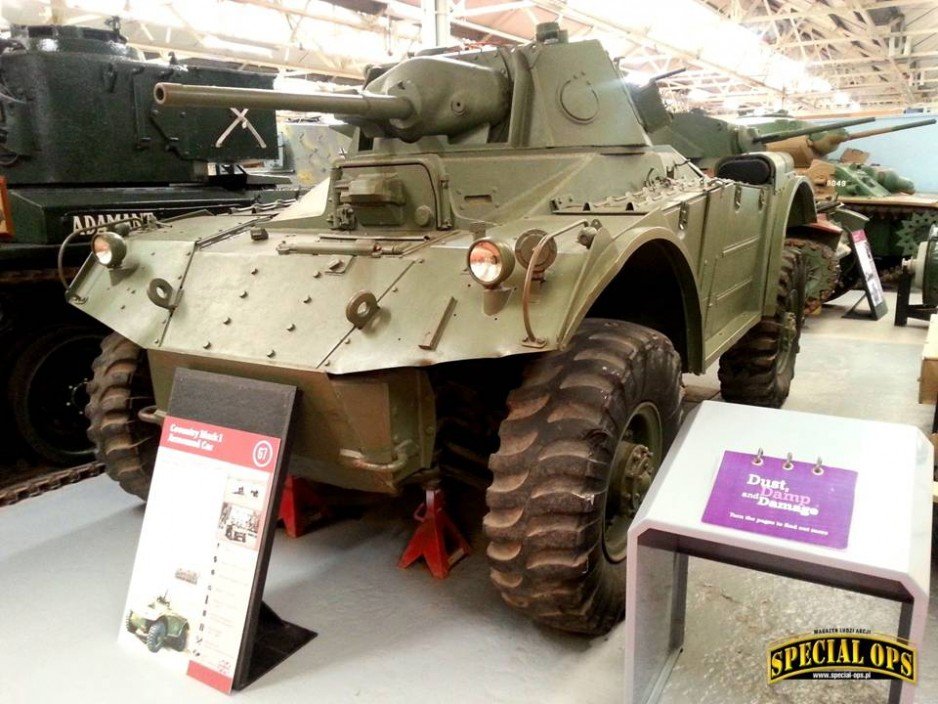 Conventry Mark I - samochód pancerny - Muzeum Czołgów (The Tank Museum) w Bovington w Dorset.