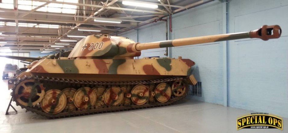 Panzerkampfwagen VI „Königstiger”, Tiger II (SdKfz182) - Muzeum Czołgów (The Tank Museum) w Bovington w Dorset.