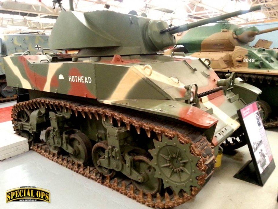 M5 Stuart - Muzeum Czołgów (The Tank Museum) w Bovington w Dorset.