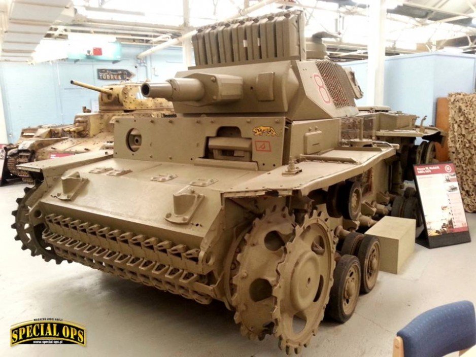 Panzerkampfwagen III (Panzer III) - Muzeum Czołgów (The Tank Museum) w Bovington w Dorset.