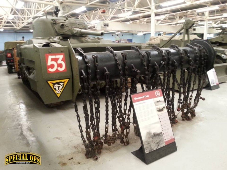 Sherman Crab - Muzeum Czołgów (The Tank Museum) w Bovington w Dorset.