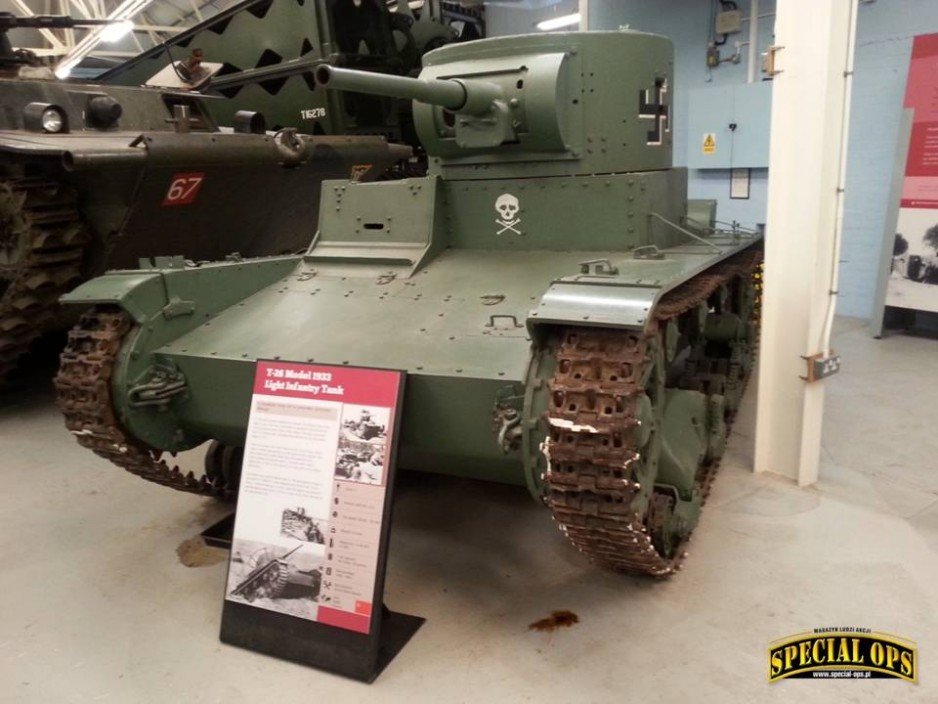 T-26 (model z 1933 r.) - Muzeum Czołgów (The Tank Museum) w Bovington w Dorset.