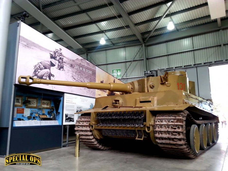 Panzerkampfwagen VI Ausf E Tiger I (SdKfz 181) -  "Tiger 131" - Muzeum Czołgów (The Tank Museum) w Bovington w Dorset.