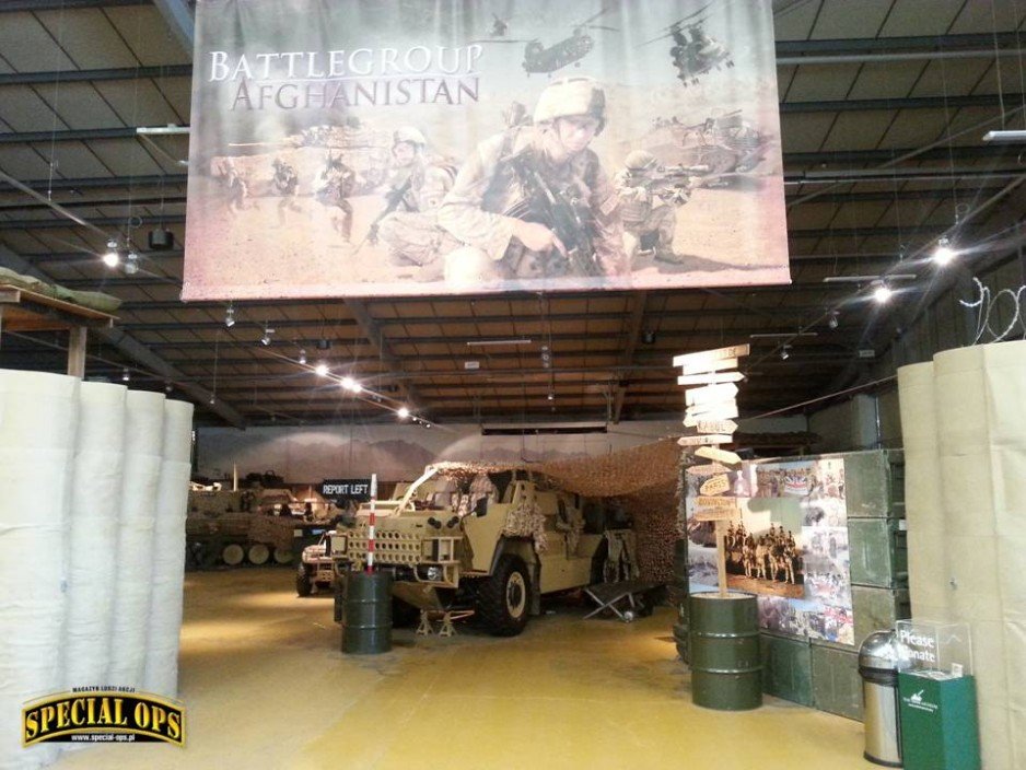 Ekspozycja Battlegroup Afghanistan - wejście - Muzeum Czołgów (The Tank Museum) w Bovington w Dorset.