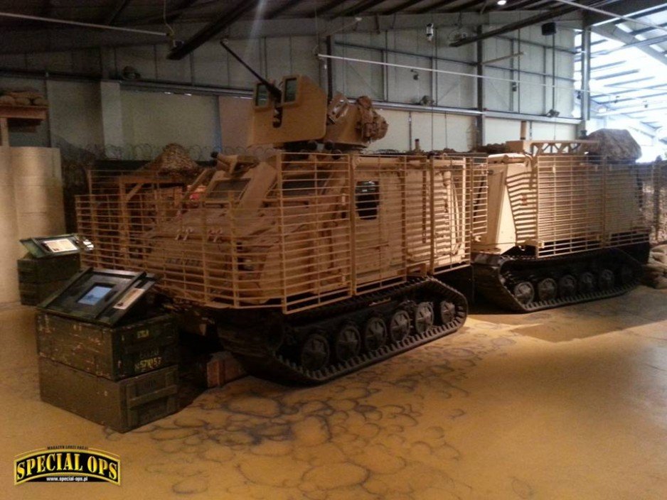 Fragment ekspozycji Battlegroup Afghanistan - Muzeum Czołgów (The Tank Museum) w Bovington w Dorset.