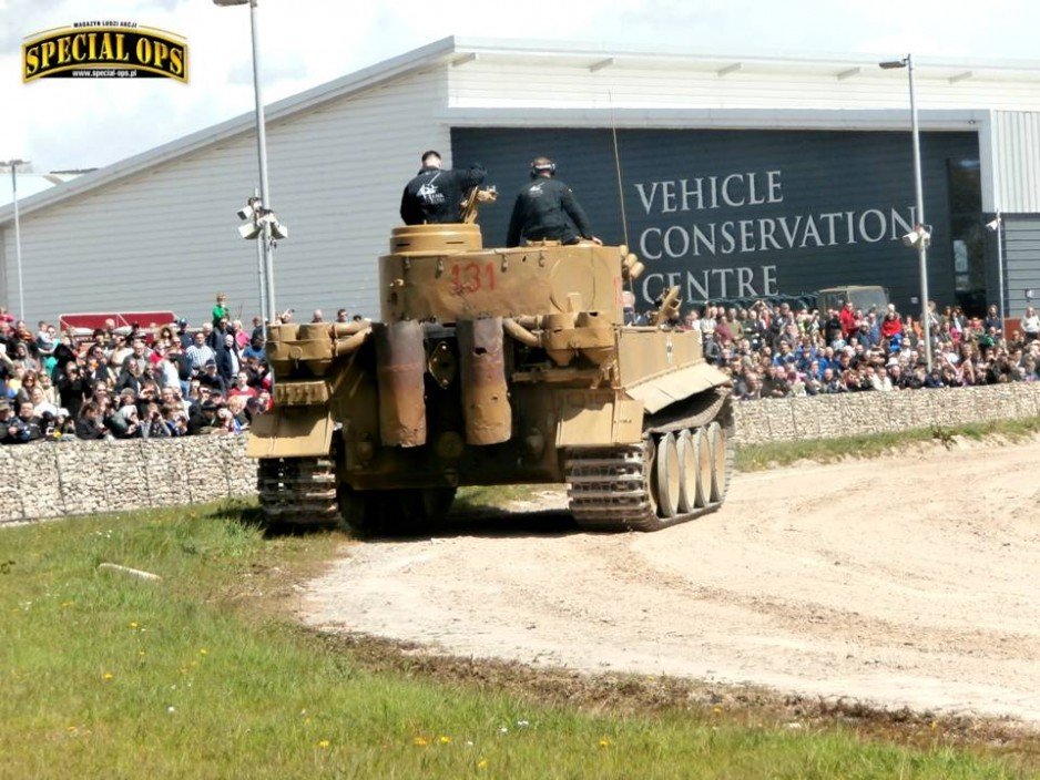 Panzerkampfwagen VI Ausf E Tiger I (SdKfz 181) - "Tiger 131" podczas "Tiger Day 2016" w Muzeum Czołgów (The Tank Museum) w Bovington w Dorset.