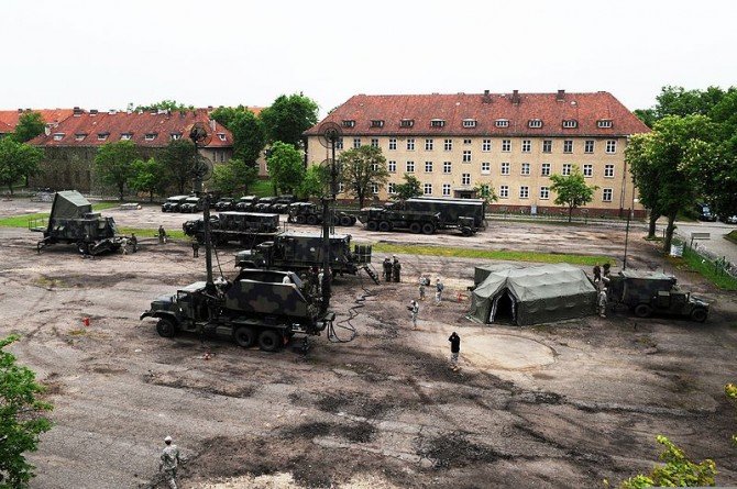 Amerykańska bateria przeciwlotnicza w Morągu podczas rotacyjnego pobytu w 2010 roku Fot. US Army