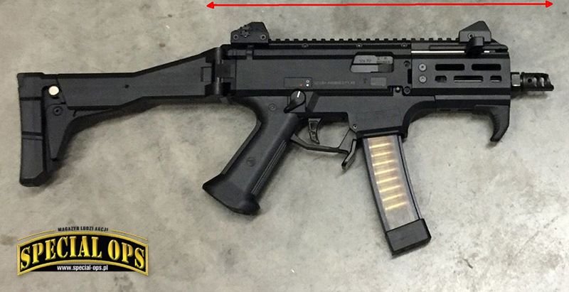 CZ Scorpion EVO 3 Micro z łożem HB industries MLOK; fot: US DoD, US Army, CID PAO/DVIDS, Angstadt Arms, Bushmaster Firearms, BT AG, Colt LLC, CMMG, CZ-USA, Beretta USA, Heckler & Koch GmbH, SIG SAUER, Inc.