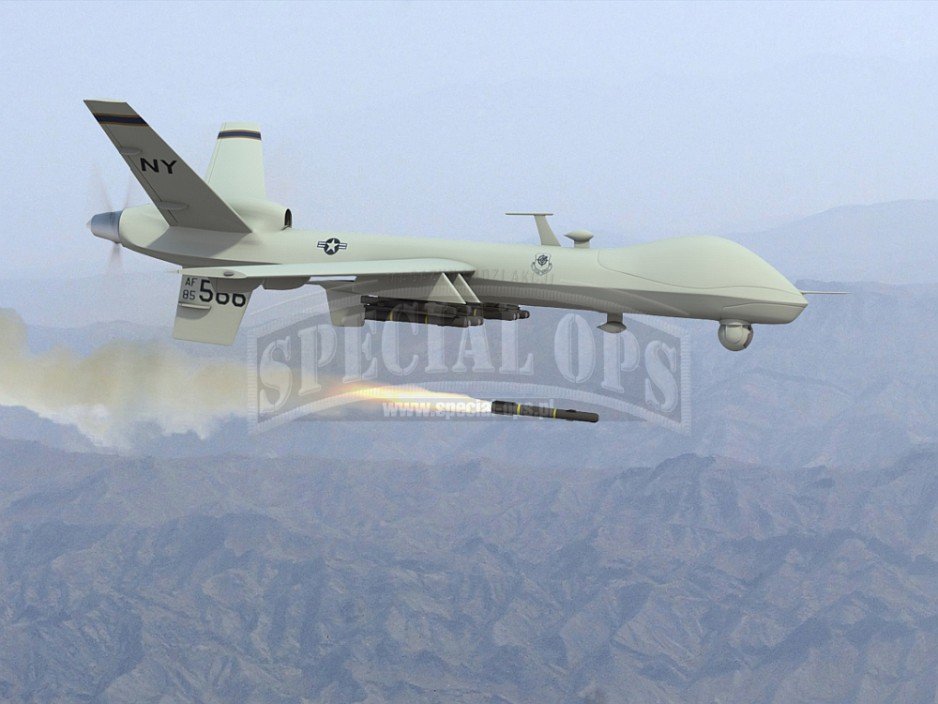 General Atomics MQ-9 Reaper i jego uzbrojenie.