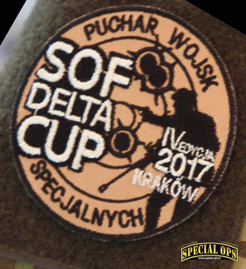 Plakietka IV edycji Zawodów Strzeleckich o Puchar Wojsk Specjalnych SOF DELTA CUP 2017