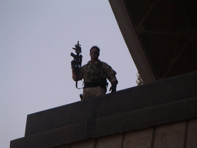 Thomas Drago

/ Thomas Drago on Saddam Hussein's parade grounds podium.