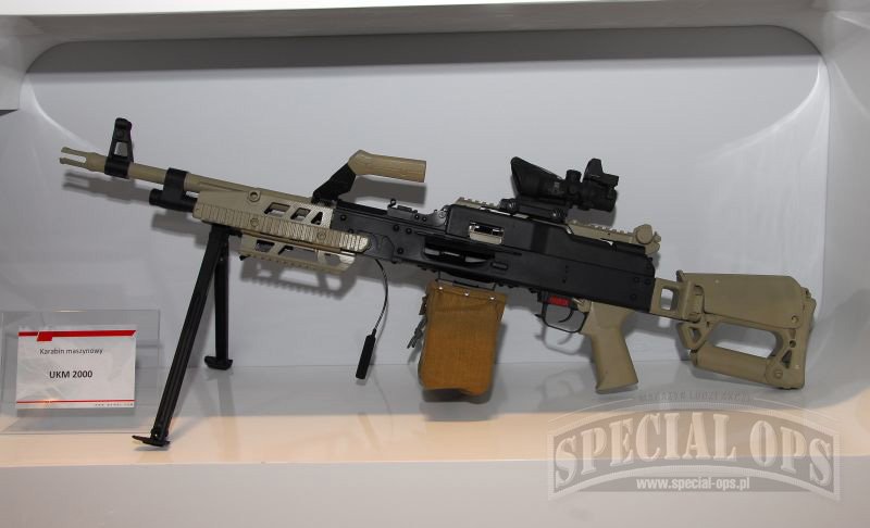 Zmodernizowany karabin maszynowy UKM2000 (ZM Tarnów).