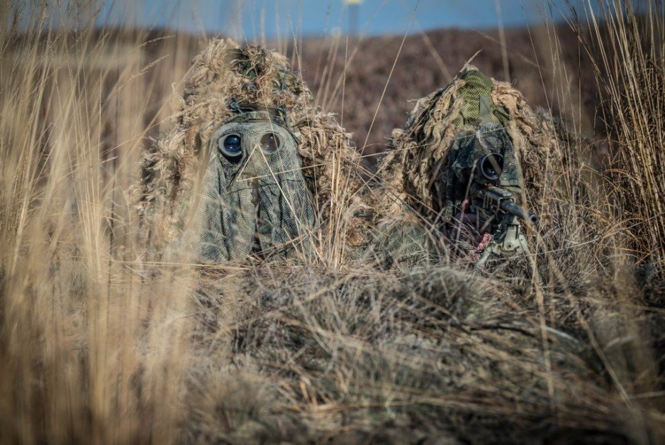 Szkolenie sekcji strzelców wyborowych 1 batalionu strzelców podhalańskich.