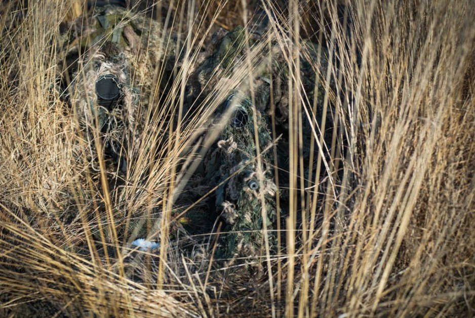 Szkolenie sekcji strzelców wyborowych 1 batalionu strzelców podhalańskich.
