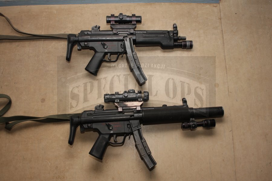 Pistolety maszynowe MP5A3 i MP5SD3.