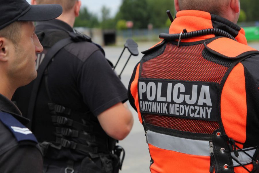 Ćwiczenia zgrywające służb na terenie Targów Kielce.