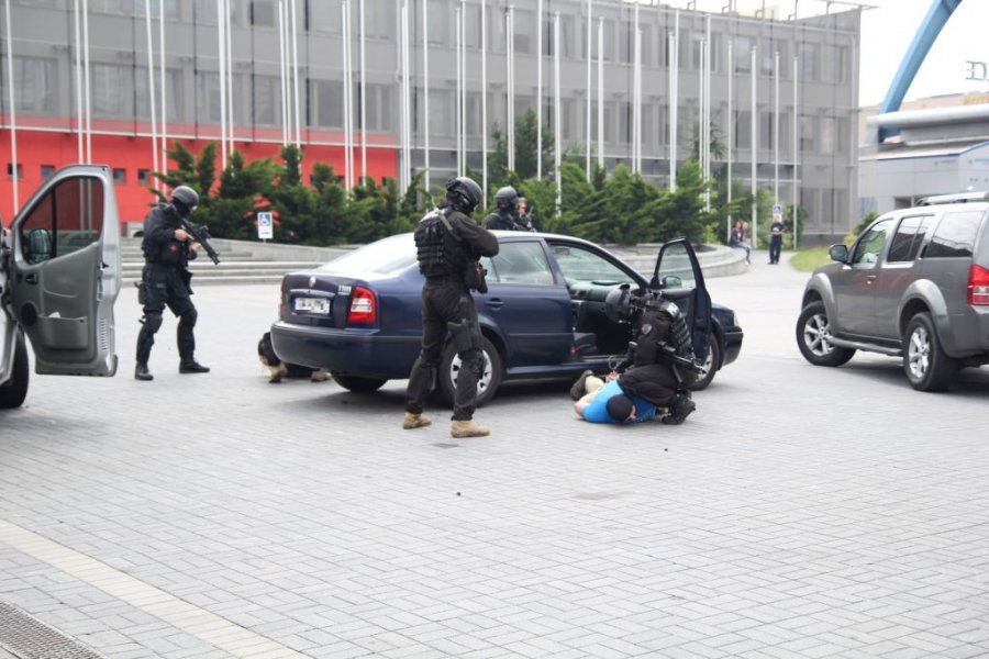 Ćwiczenia zgrywające służb na terenie Targów Kielce.