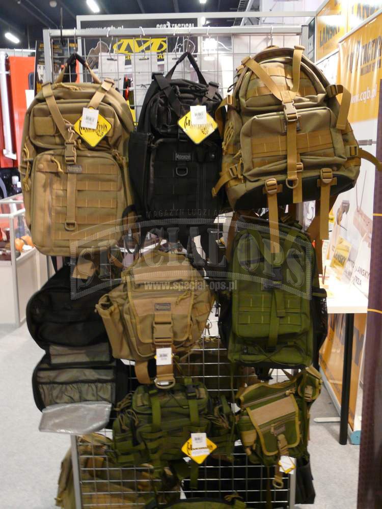 Plecaki i torby rfirmy Maxpedition na stoisku CQB Tactical.