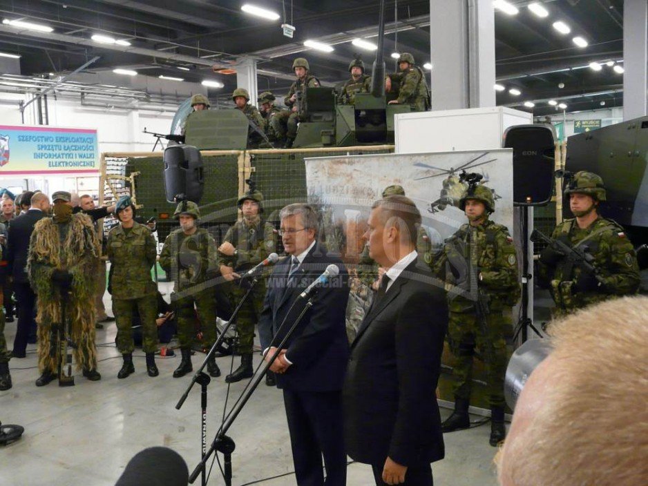 Prezydent RP Bronisław Komorowski podczas ceremonii otwarcia targów.