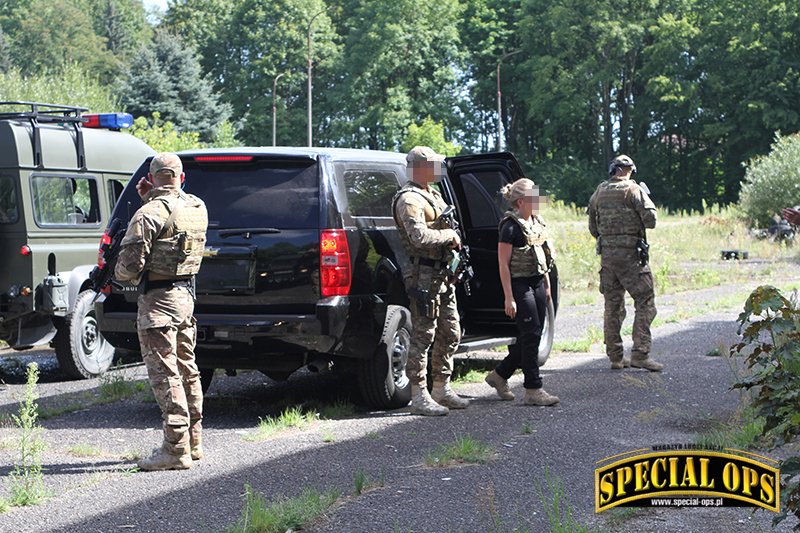 Szkolenie Wydziału Ochrony Oddziału Specjalnego Żandarmerii Wojskowej w Warszawie.