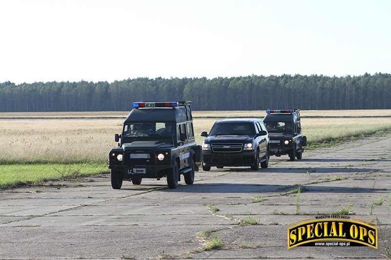 Szkolenie Wydziału Ochrony Oddziału Specjalnego Żandarmerii Wojskowej w Warszawie.