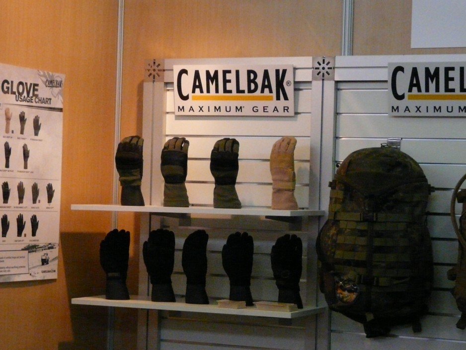 Fragment ekspozycji firmy Camelbak.