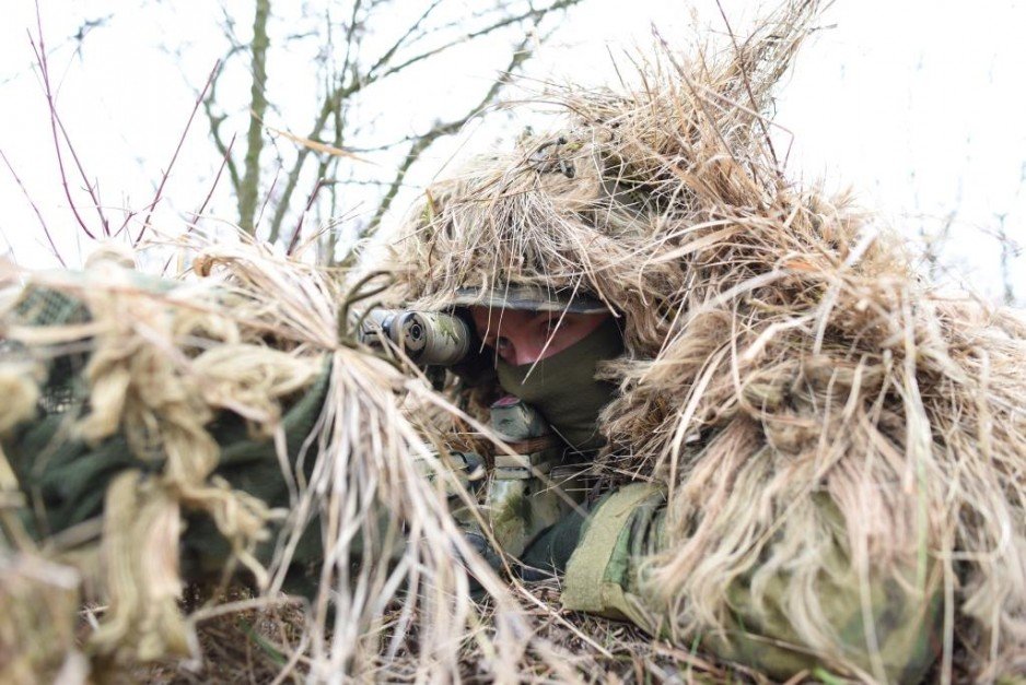 Szkolenie strzelców wyborowych 21. Brygady Strzelców Podhalańskich - strzelanie na nieznanym dystansie.