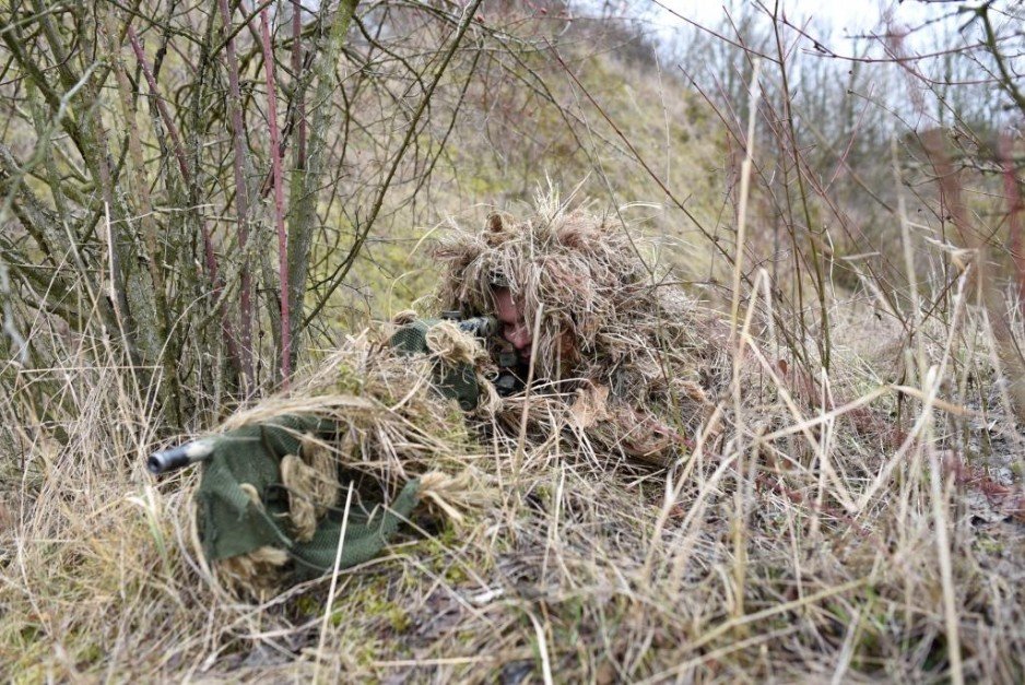 Szkolenie strzelców wyborowych 21. Brygady Strzelców Podhalańskich - strzelanie na nieznanym dystansie.